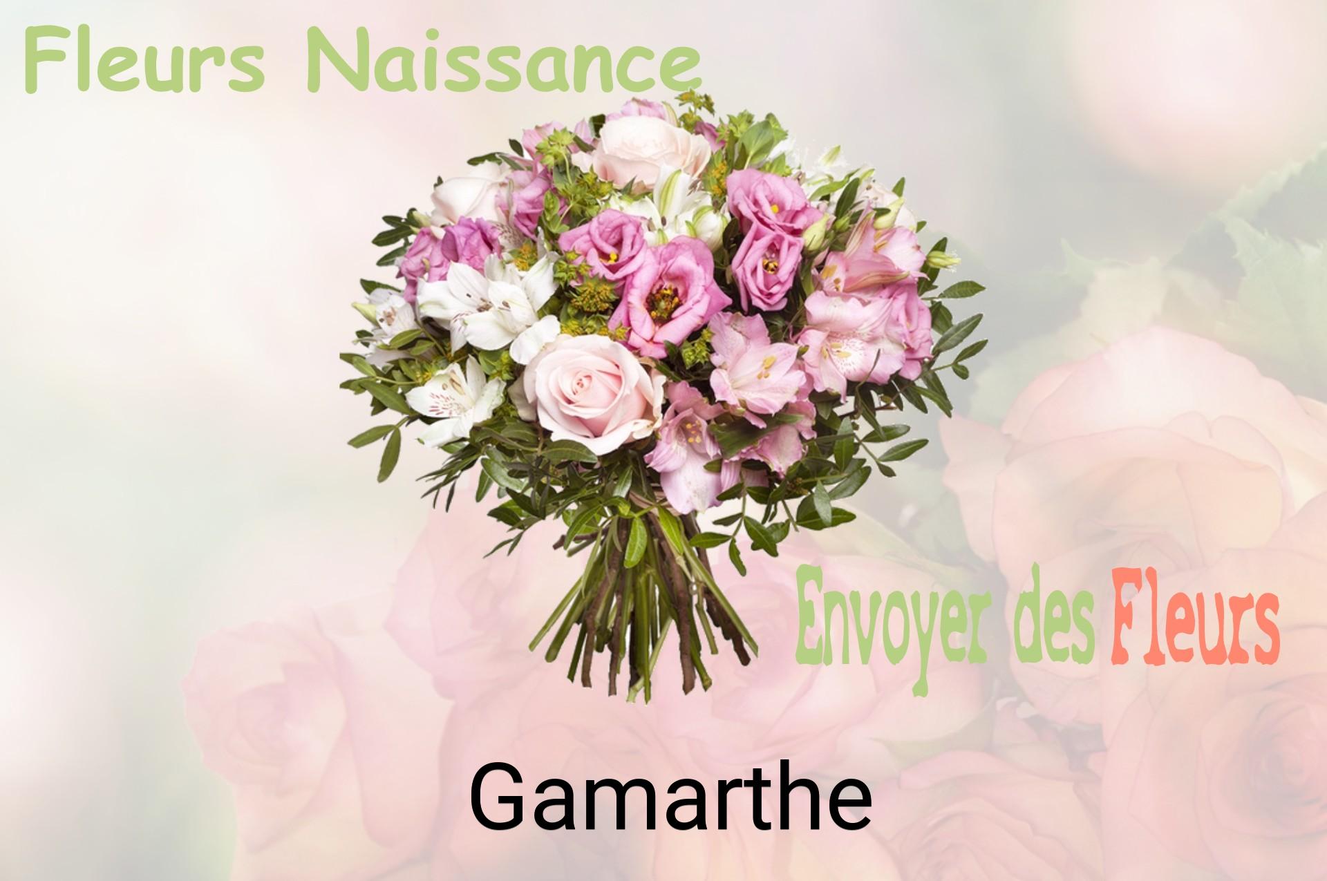 Bouquet de fleurs de naissance livré à Gamarthe